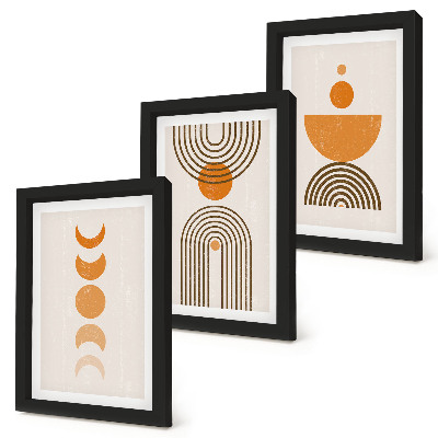 Set 3 tablouri Design decorativ minimalist boho