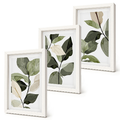 Galerie de perete Frunze delicate de plantă boho pictate