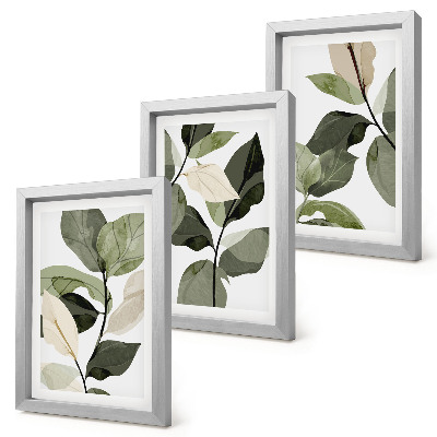 Galerie de perete Frunze delicate de plantă boho pictate