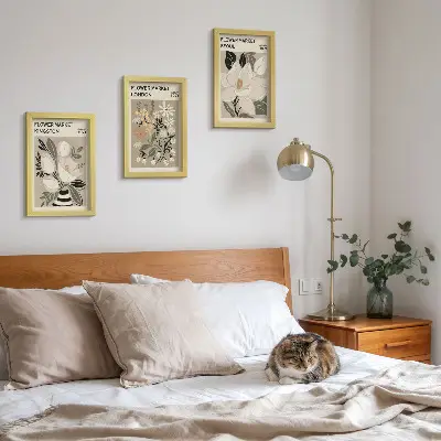Galerie de perete cu flori retro din diferite orașe ale lumii