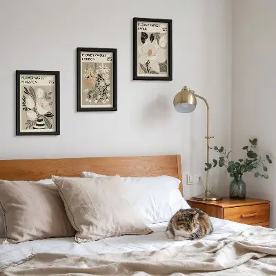 Galerie de perete cu flori retro din diferite orașe ale lumii