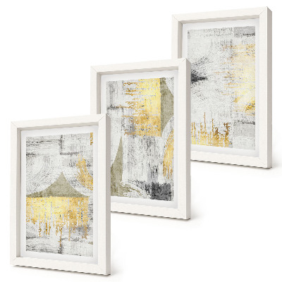 Set 3 tablouri Modele de pictură minimalistă abstractă la modă
