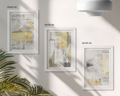 Set 3 tablouri Modele de pictură minimalistă abstractă la modă