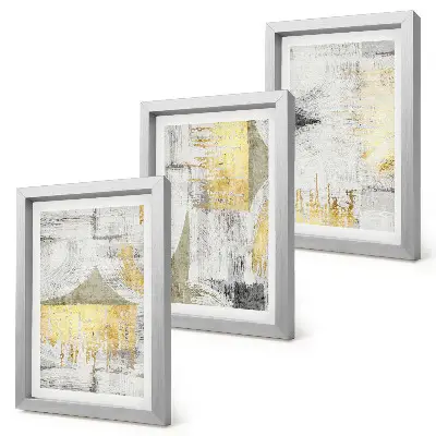 Set de 3 tablouri cu modele de pictură minimalistă abstractă la modă