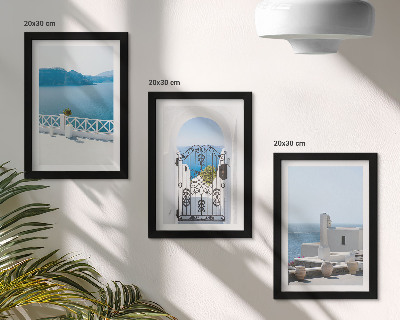 Galerie de perete Vedere la mare cu clădiri albe Grecia