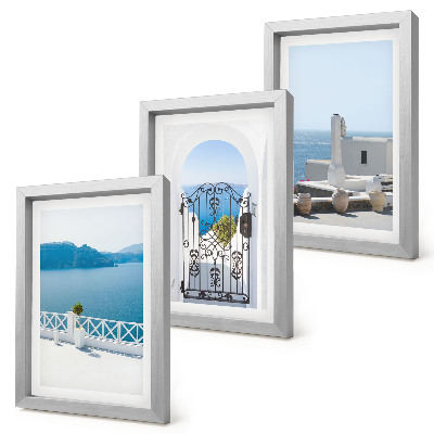Galerie de perete Vedere la mare cu clădiri albe Grecia