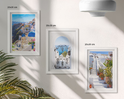 Galerie de perete Vederi ale insulei Santorini, arhitectura greacă din Oia
