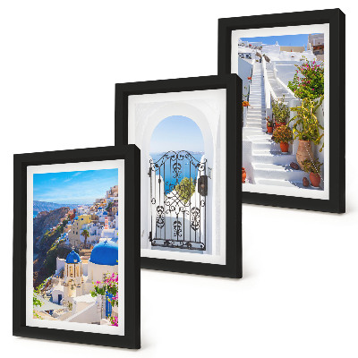 Galerie de perete Vederi ale insulei Santorini, arhitectura greacă din Oia