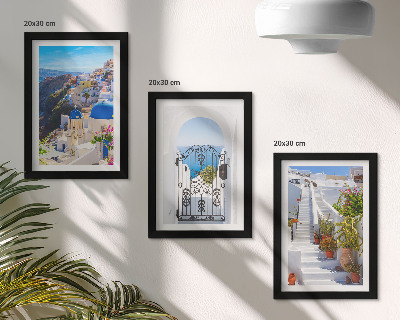 Galerie de perete Vederi ale insulei Santorini, arhitectura greacă din Oia