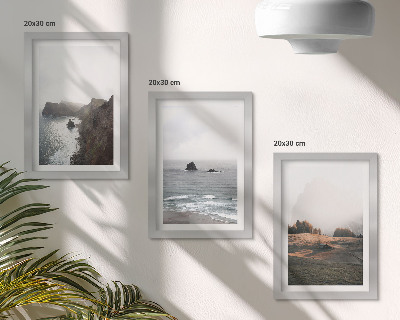 Galerie de perete Peisaje montane și marine cu nori și păduri