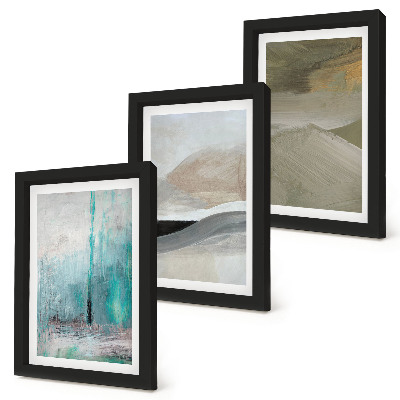 Set 3 tablouri Decorațiuni minimaliste abstracte pictate