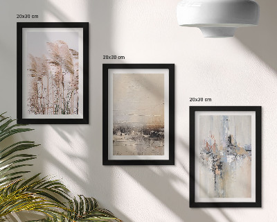 Galerie de perete Vegetație naturală, modele abstracte în culori discrete