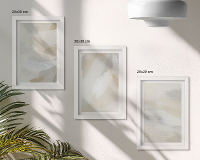 Galerie de perete Fundal abstract deschis cu tușe delicate de pensulă