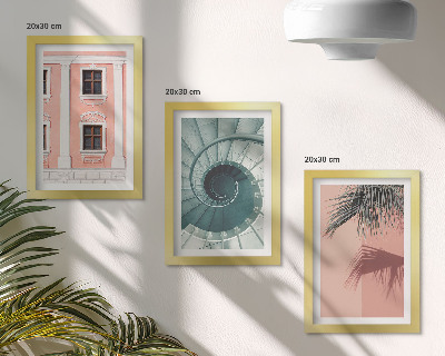 Galerie de perete Arhitectură în tonuri pastelate și modele spiralate