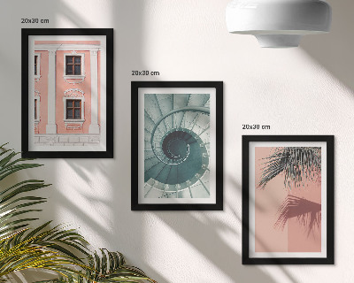 Galerie de perete Arhitectură în tonuri pastelate și modele spiralate