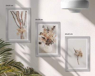 Galerie de perete Flori și ramuri într-un stil minimalist natural