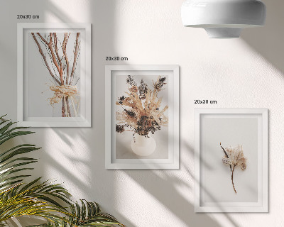 Galerie de perete Flori și ramuri într-un stil minimalist natural