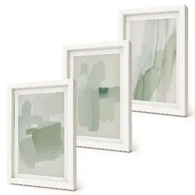 Set 3 tablouri cu modele abstracte în stil acuarelă
