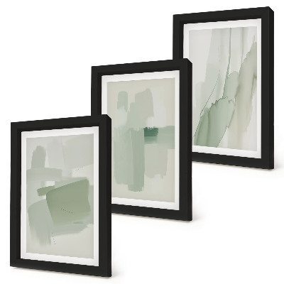 Set 3 tablouri Modele abstracte în stil acuarelă