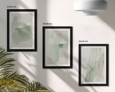 Set 3 tablouri Modele abstracte în stil acuarelă