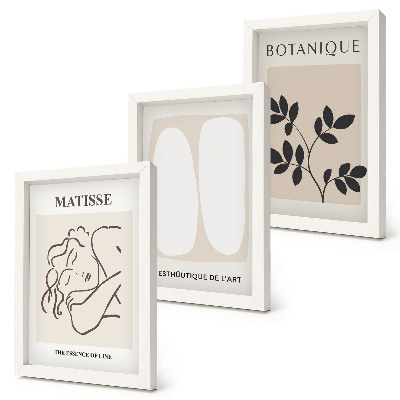 Galerie de perete Picturi minimaliste elegante cu motive vegetale de Matisse