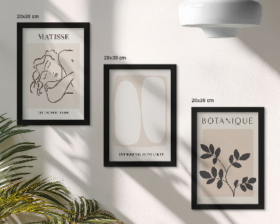 Galerie de perete Picturi minimaliste elegante cu motive vegetale de Matisse