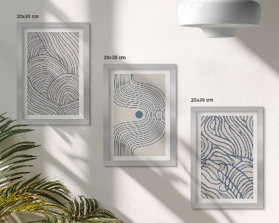 Galerie de perete Linii decorative abstracte, forme de undă