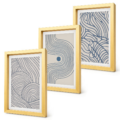 Galerie de perete Linii decorative abstracte, forme de undă