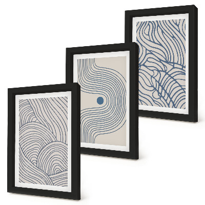 Galerie de perete Linii decorative abstracte, forme de undă