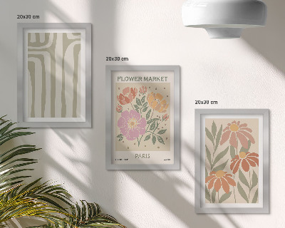 Galerie de perete Poster cu motive botanice, minimalism parizian