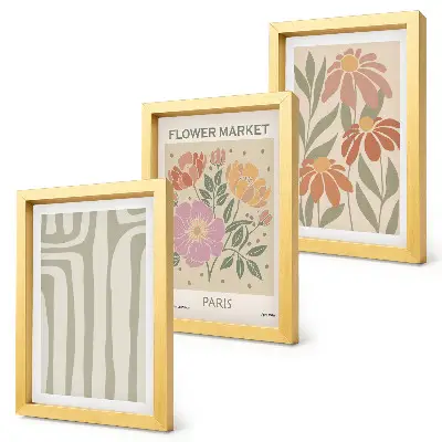 Galerie de perete poster cu motive botanice în stil minimalist parizian