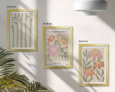 Galerie de perete Poster cu motive botanice, minimalism parizian