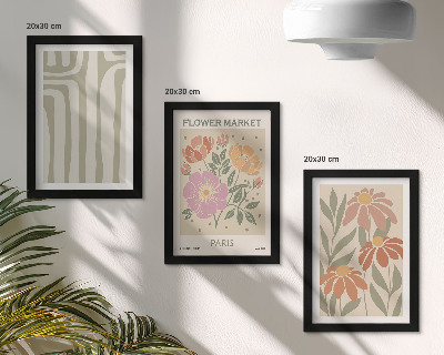 Galerie de perete Poster cu motive botanice, minimalism parizian
