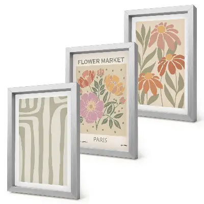 Galerie de perete poster cu motive botanice în stil minimalist parizian