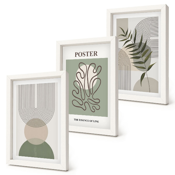 Galerie de perete Poster cu modele botanice abstracte geometrice