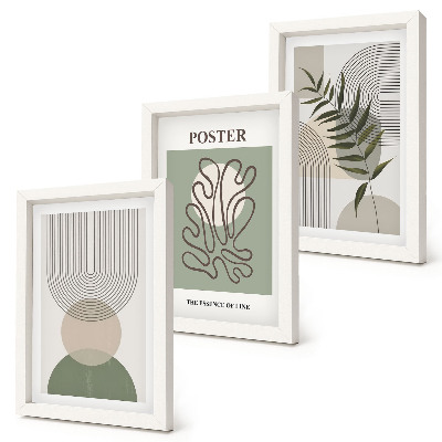 Galerie de perete Poster cu modele botanice abstracte geometrice