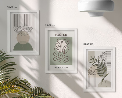 Galerie de perete Poster cu modele botanice abstracte geometrice