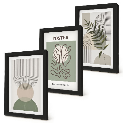 Galerie de perete Poster cu modele botanice abstracte geometrice