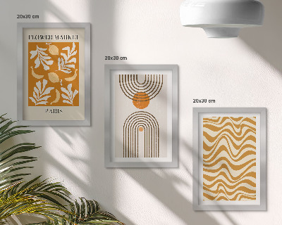 Galerie de perete Postere de modă cu modele florale și geometrice