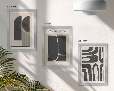 Galerie de perete Postere minimaliste cu forme abstracte