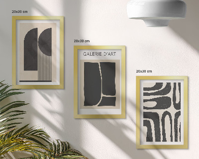 Galerie de perete Postere minimaliste cu forme abstracte