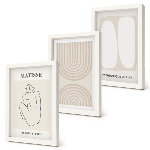 Galerie de perete Linii elegante și forme minimaliste în tonuri neutre