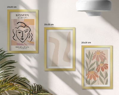 Set 3 tablouri Femeie în stil modern cu modele abstracte