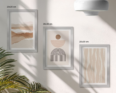 Galerie de perete Peisaj abstract, forme naturale și geometrie