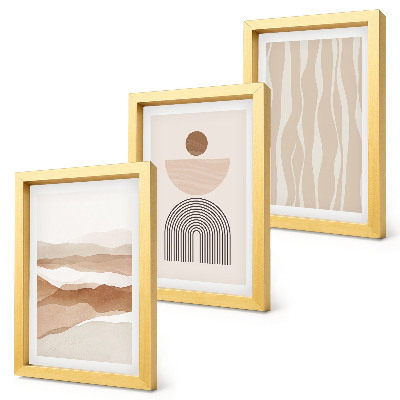 Galerie de perete Peisaj abstract, forme naturale și geometrie