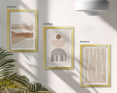 Galerie de perete Peisaj abstract, forme naturale și geometrie