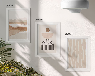 Galerie de perete Peisaj abstract, forme naturale și geometrie