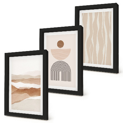 Galerie de perete Peisaj abstract, forme naturale și geometrie