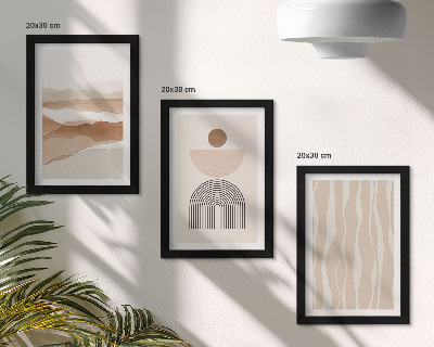 Galerie de perete Peisaj abstract, forme naturale și geometrie