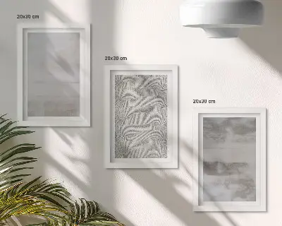 Galerie de perete cu structuri și texturi moderne într-un stil minimalist